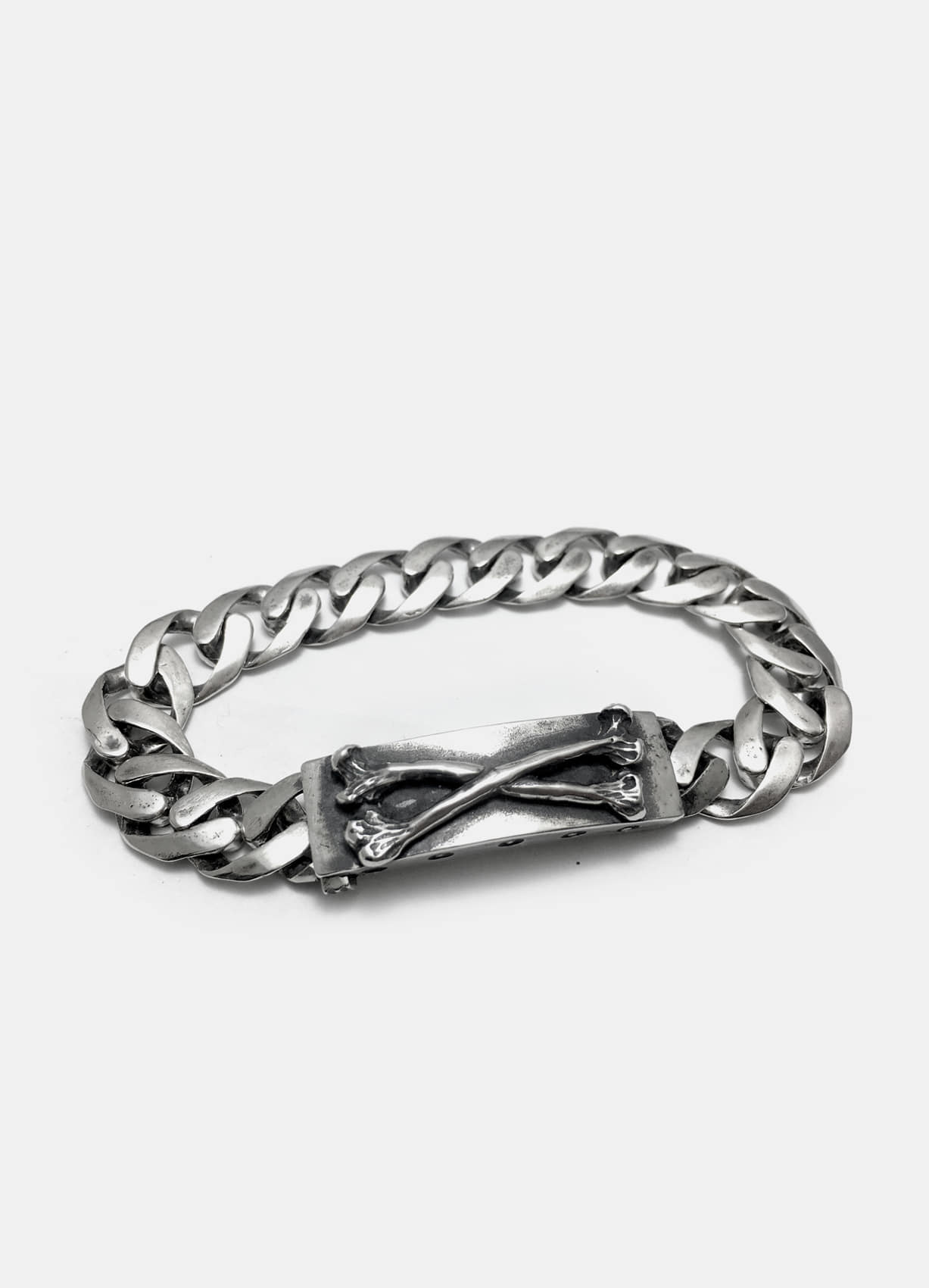 Crossbone Silver Bracelet