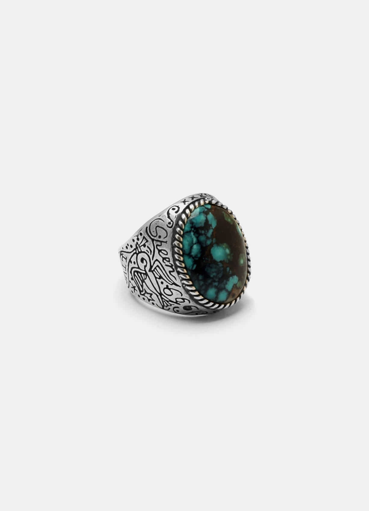Sparrow Turquoise Silver Ring