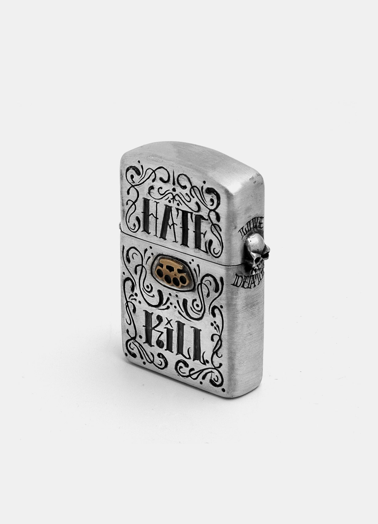 Hate&amp;Kill Zippo Lighter Case SCHC Ver silver