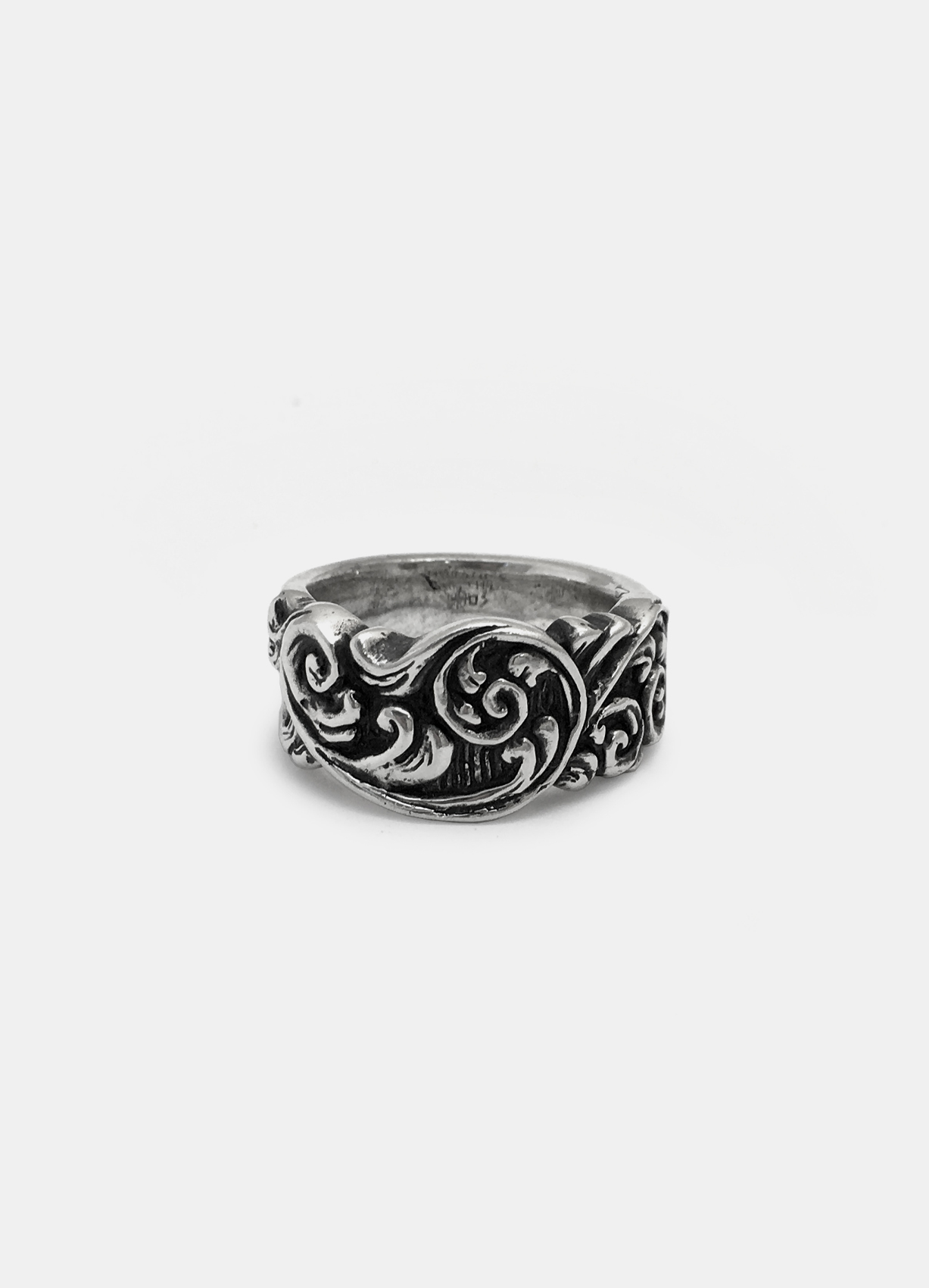 Fileteado Silver Ring