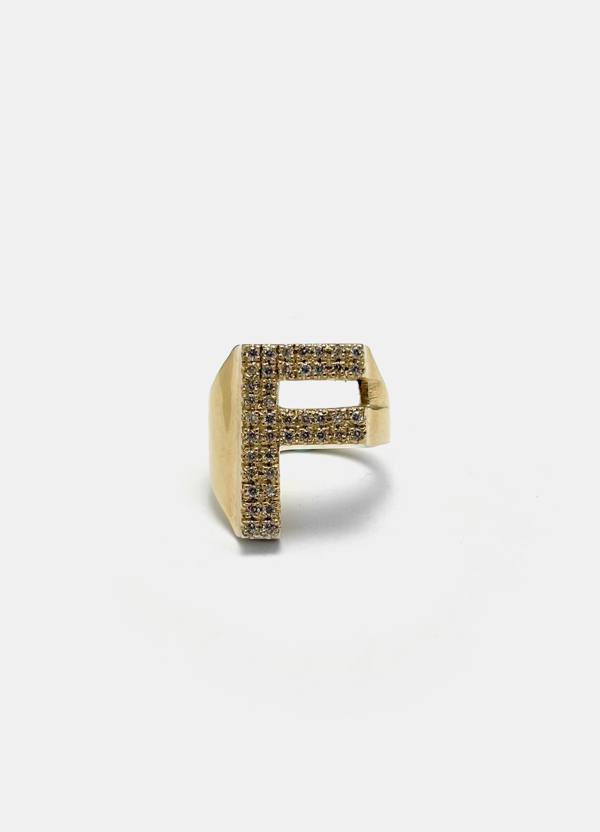 Alphabet Gold Ring