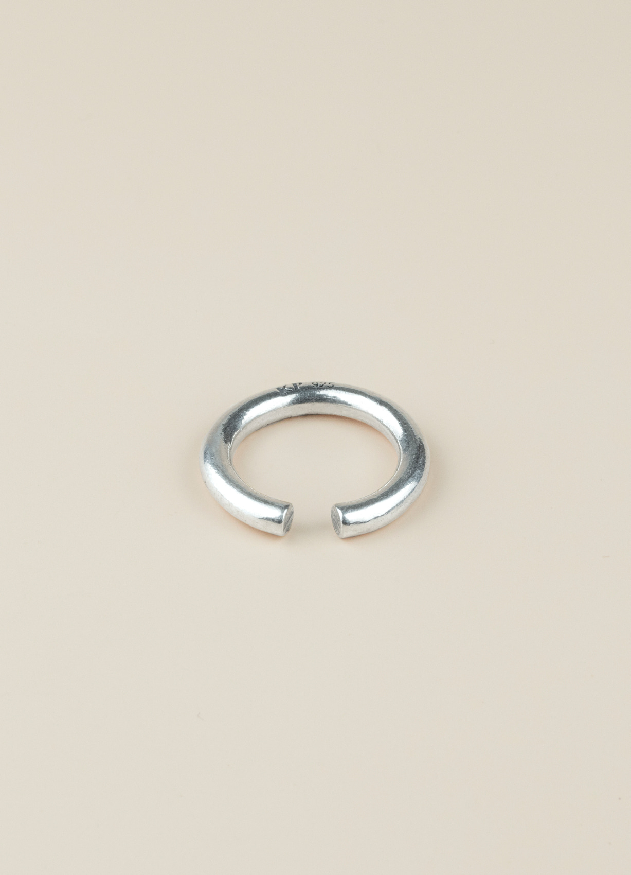 Round Open Ring Silver